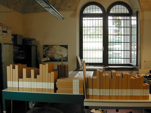 L'archivio storico di Collalbrigo, nel nostro laboratorio, dopo il restauro